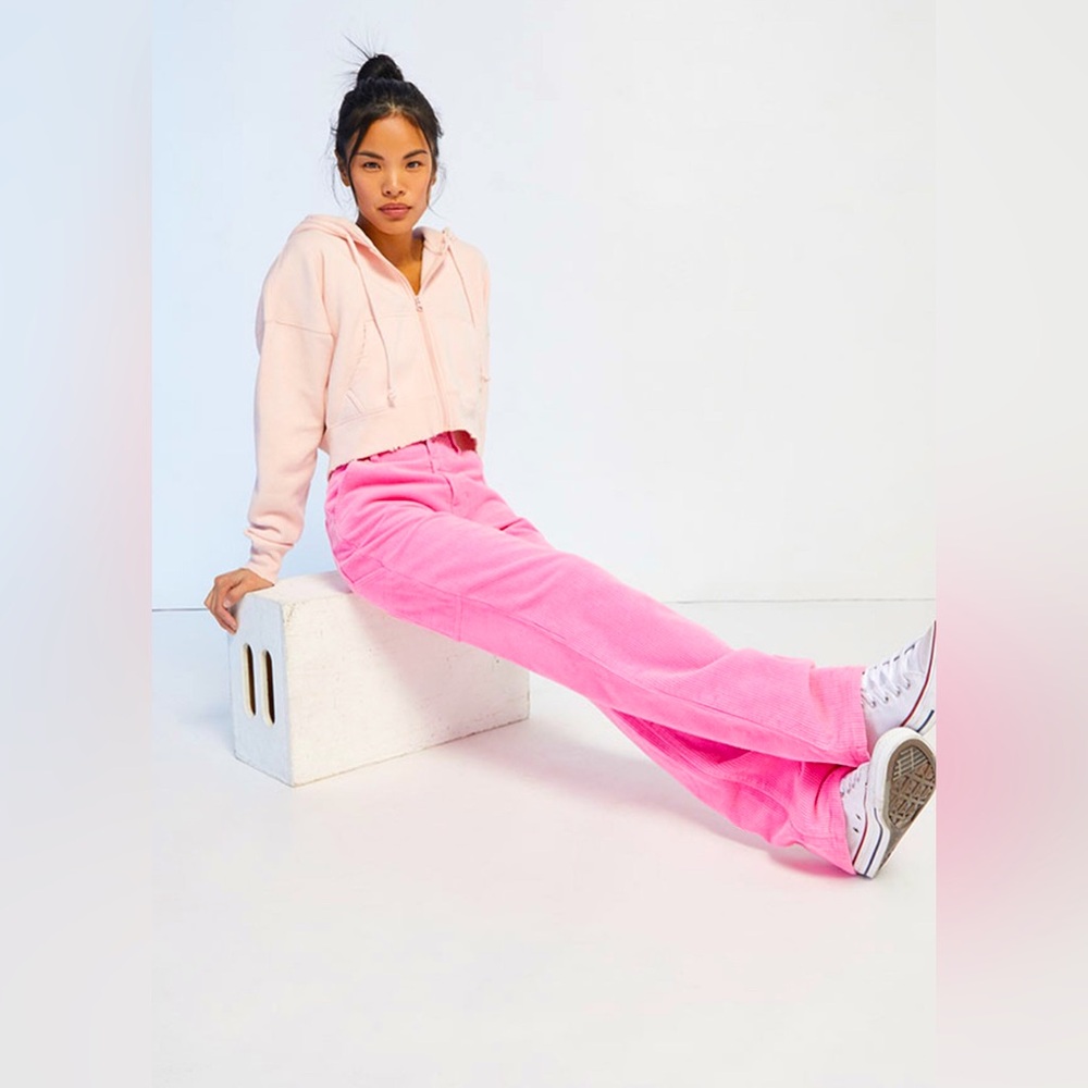 PacSun Pink Wide-Leg Sweatpants